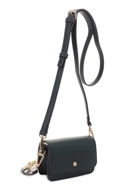 Mali + Lili Tanya Vegan Leather Crossbody Bag In Forest