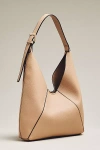 Mali + Lili Vegan-leather Triangle Shoulder Bag In Sand