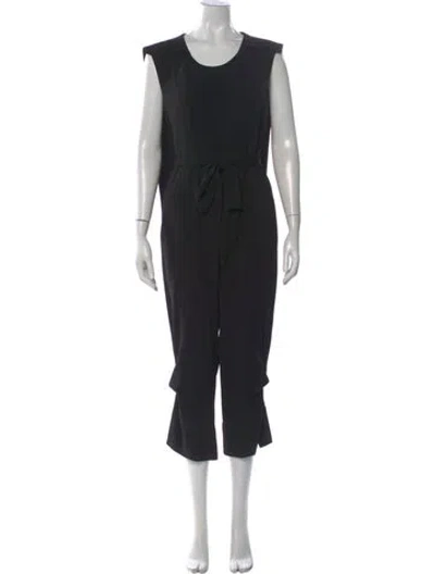 Pre-owned Malia Mills Crew Neck Jumpsuit In Black
