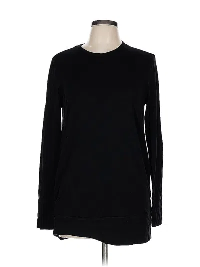 Pre-owned Malia Mills Pullover Sweater In Black