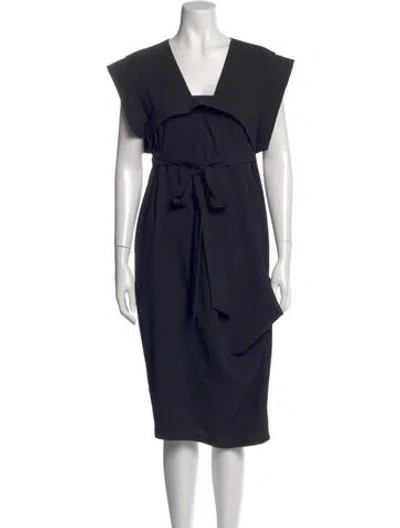 Pre-owned Malia Mills Square Neckline Knee-length Dress W/ Tags In Blue