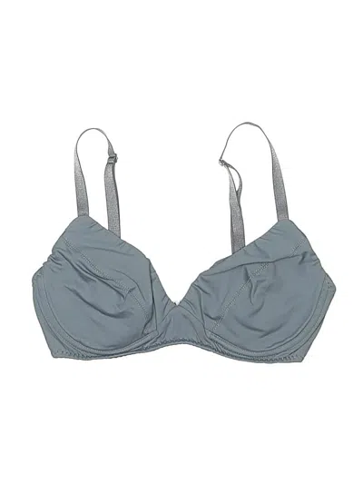 Pre-owned Malia Mills Swim Wear Swimsuit Top Gray Swimwear