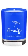 Malibu Apothecary Amalfi Blue Candle No Color