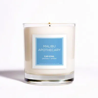 Malibu Apothecary Clear Gloss X Blue Candle - Cap-d'ail In White