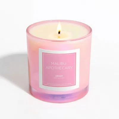Malibu Apothecary Iridescent Pink Candle - Abaco