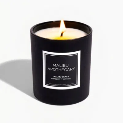 Malibu Apothecary Matte Black Candle - Malibu Beach