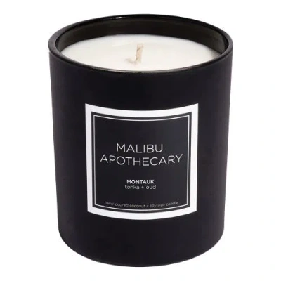 Malibu Apothecary Matte Black Candle In Montauk