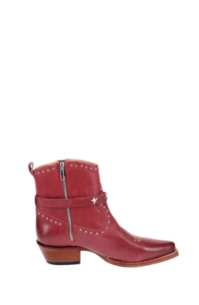 Malibu Beach Premium Western Leather Boots Sandy In Pink
