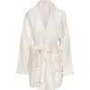 Malibu Luxxe Women's Luxxe Bamboo Robe In Ivory/white In Multi
