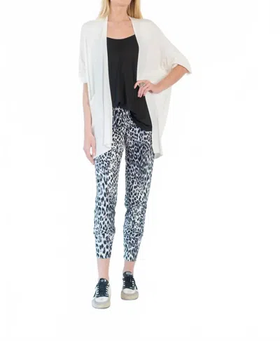 Malibu Road Abigail Animal Jogger In Black In Gray