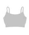 Malibu Sugar Girls' Bandeau Bra Cami (8-14) - Big Kid In Silver Gray
