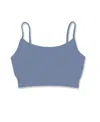 Malibu Sugar Girls' Bandeau Bra Cami (8-14) - Big Kid In Denim Blue