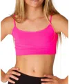 Malibu Sugar Bandeau Bra Cami 8-14 - Big Kid In Neon Fuchsia
