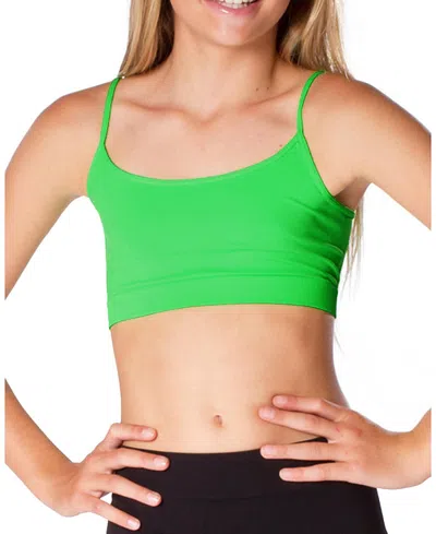 Malibu Sugar Bandeau Bra Cami 8-14 - Big Kid In Neon Green