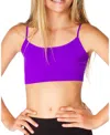 Malibu Sugar Bandeau Bra Cami 8-14 - Big Kid In Neon Purple