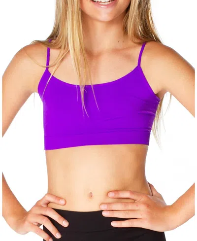 Malibu Sugar Bandeau Bra Cami 8-14 - Big Kid In Neon Purple