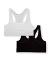 Malibu Sugar Sports Bra (8-14 - Big Kid In Black-white