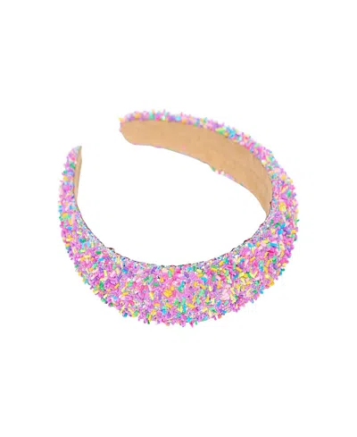 Malibu Sugar Kids' Girls' Confetti Puff Headband In Lavender