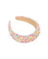 Malibu Sugar Kids' Girls' Confetti Puff Headband In Light Pink