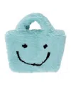 Malibu Sugar Girls' Fuzzy Smiley Face Purse - Little Kid, Big Kid In Blue