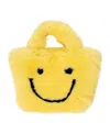Malibu Sugar Girls' Fuzzy Smiley Face Purse - Little Kid, Big Kid In Yellow