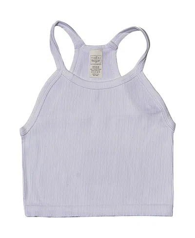 Malibu Sugar Girls' Happiness Tank Top - Big Kid In White