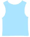 Malibu Sugar Girls' Ribbed Crop Sports Tank Top (4-6x) - Little Kid In Light Blue