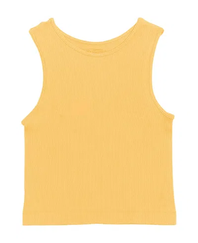 MALIBU SUGAR GIRLS' RIBBED CROP SPORTS TANK TOP - BIG KID