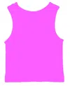 Malibu Sugar Girls' Ribbed Crop Sports Tank Top - Big Kid In Violet Rose