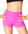 Malibu Sugar Girls' Teen Solid Boy Shorts (12-16) - Big Kid In Neon Fuchsia