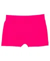 Malibu Sugar Girls' Solid Boy Shorts (4-6x) - Little Kid In Neon Fuchsia