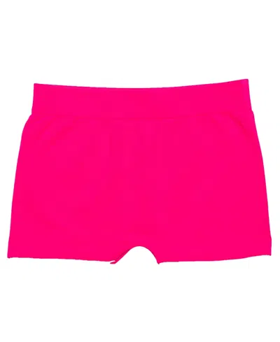 Malibu Sugar Girls' Solid Boy Shorts (4-6x) - Little Kid In Neon Fuchsia