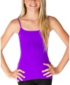 Malibu Sugar Girls Solid Full Cami - Big Kid 10-14 In Neon Purple