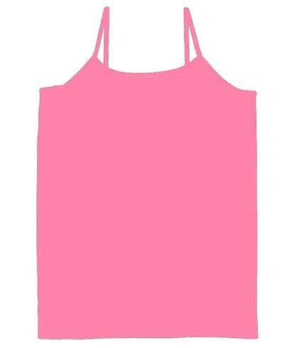 Malibu Sugar Girls' Solid Full Cami (7-10) - Big Kid In Fall Fuchsia