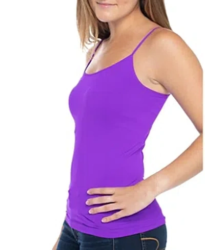 Malibu Sugar Girls' Solid Full Cami - Big Kid In Neon Purple