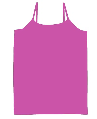 Malibu Sugar Girls' Solid Full Cami - Big Kid In Violet Rose