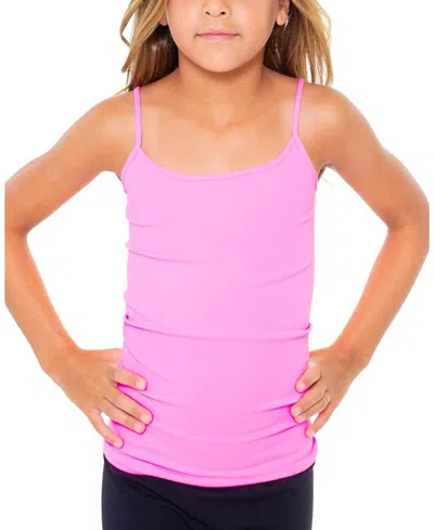 Malibu Sugar Girls' Solid Full Cami (7-10) - Big Kid In Pink