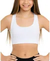 Malibu Sugar Teen Sports Bra (12-16) - Juniors - Big Kid In White