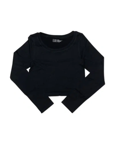 Malibu Sugar Kids'  Goes With Everything Seamless Top In Black