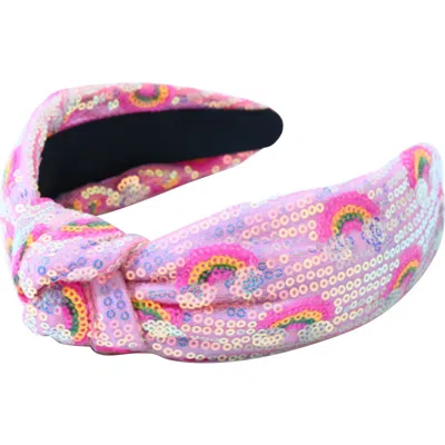 Malibu Sugar Kids'  Knotted Sequin Headband In Multi