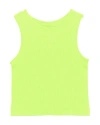 Malibu Sugar Kids'  Littles Ribbed Crop Sport Tank Top In Green