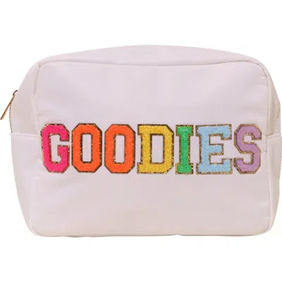 Malibu Sugar Kids'  Nylon Pouch W/ Goodies Patch In White