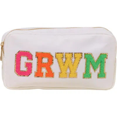 Malibu Sugar Kids'  Nylon Pouch W/ Grwm Patch In Metallic