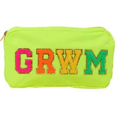 Malibu Sugar Kids'  Nylon Pouch W/ Grwm Patch In Green