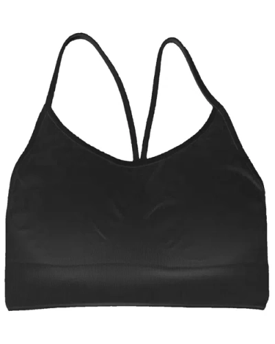 Malibu Sugar Kids'  Original Bandeau Bra Cami In Black