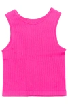 Malibu Sugar Littles Ribbed Crop Sport Tank Top