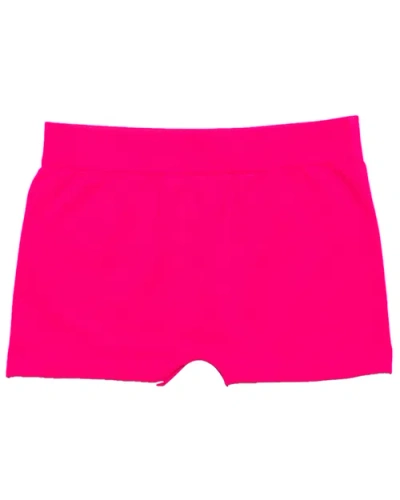 Malibu Sugar Girls' Solid Boy Shorts (4-6x) - Little Kid In Neon Fuchsia