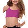 Malibu Sugar Kids'  Solid Bra Cami In Multi