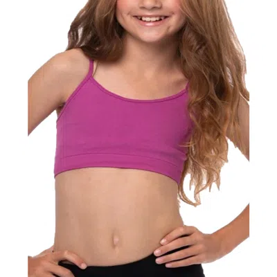 Malibu Sugar Kids'  Solid Bra Cami In Multi