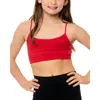 Malibu Sugar Kids'  Solid Bra Cami In Multi
